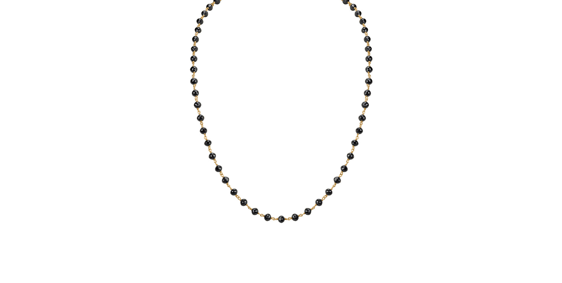 Necklace with black diamonds Dark Melody