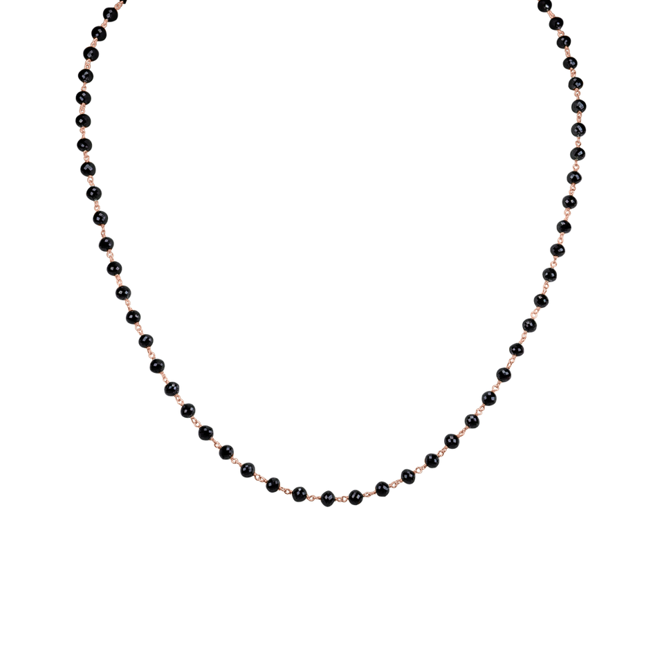 Necklace with black diamonds Dark Melody