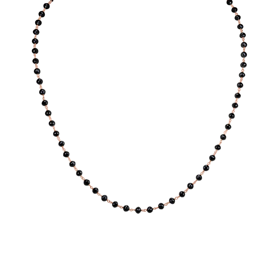 Necklace with black diamonds Dark Melody
