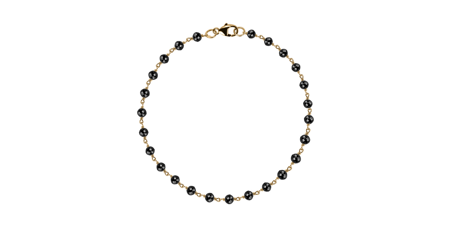 Bracelet with black diamonds Dark Melody