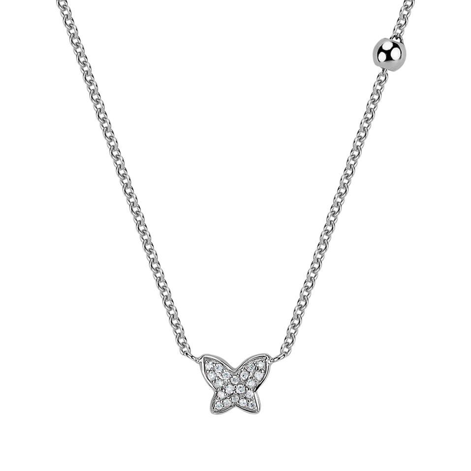 Diamond necklace Magic Butterfly