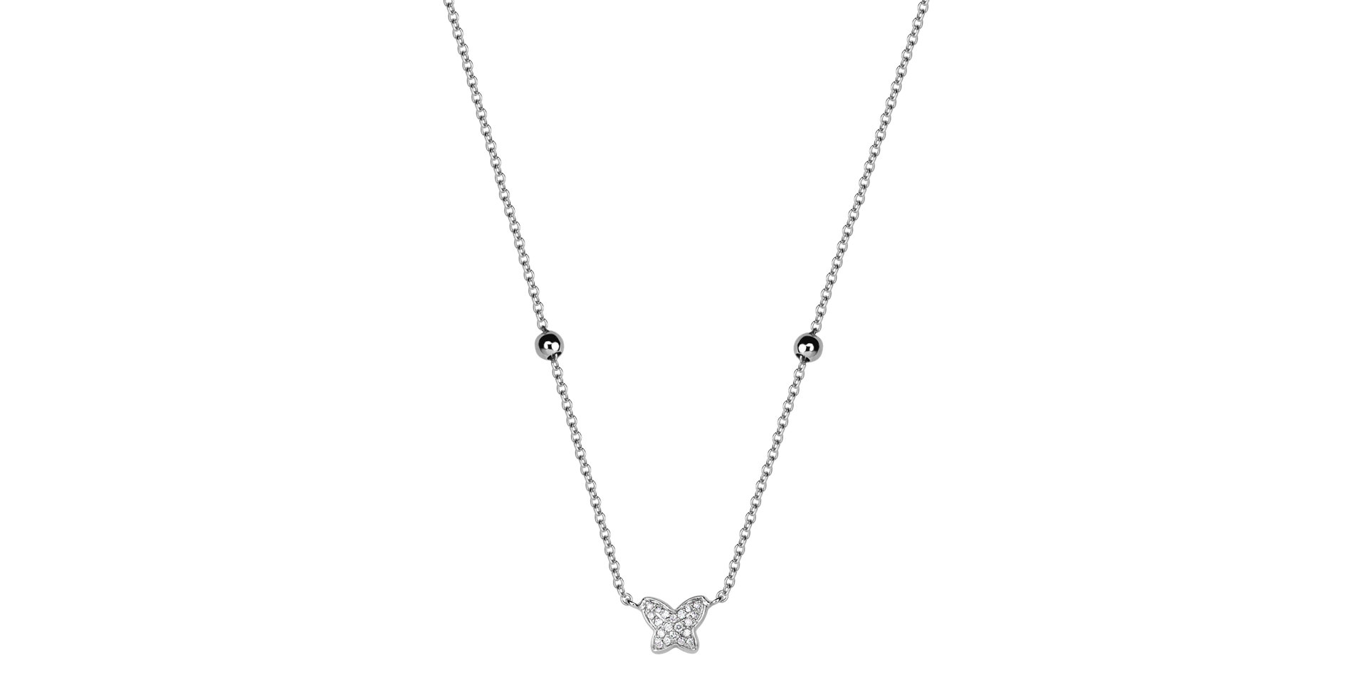 Diamond necklace Magic Butterfly