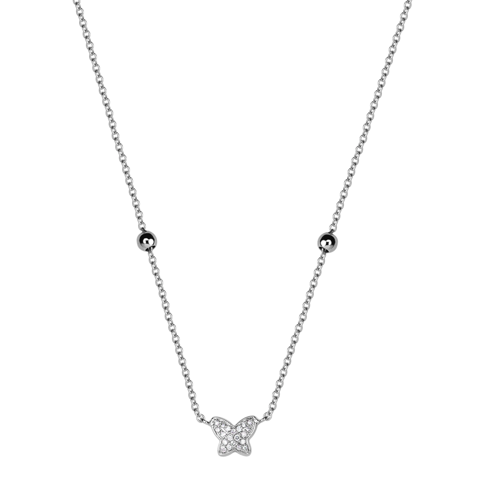 Diamond necklace Magic Butterfly