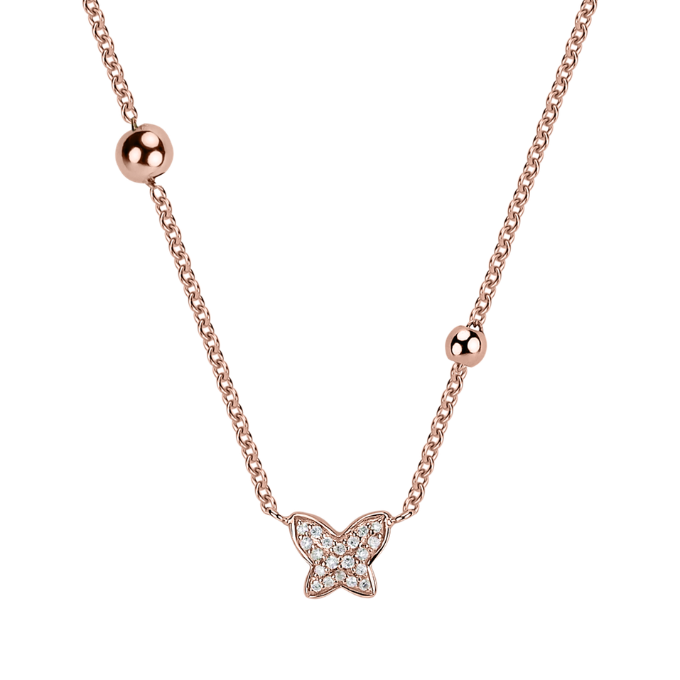 Diamond necklace Magic Butterfly