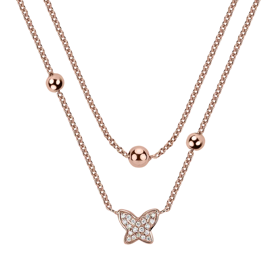 Diamond necklace Magic Butterfly