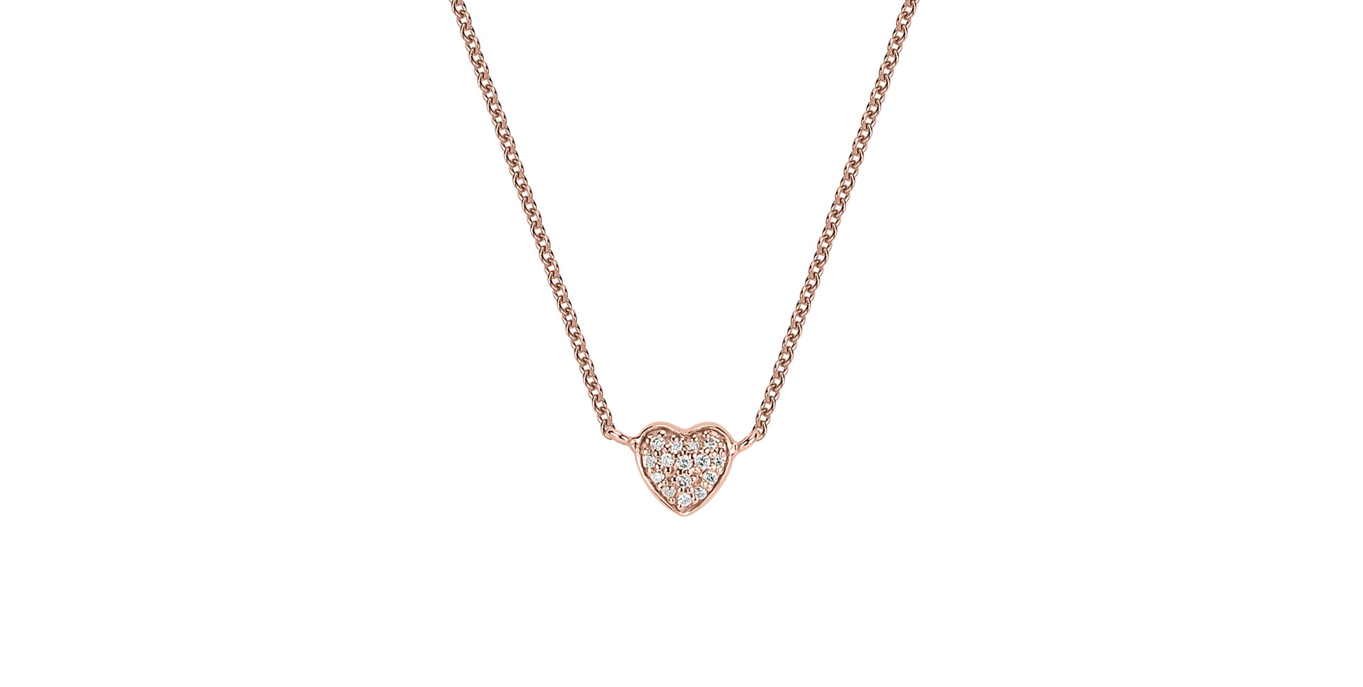 Diamond necklace Tender Heart