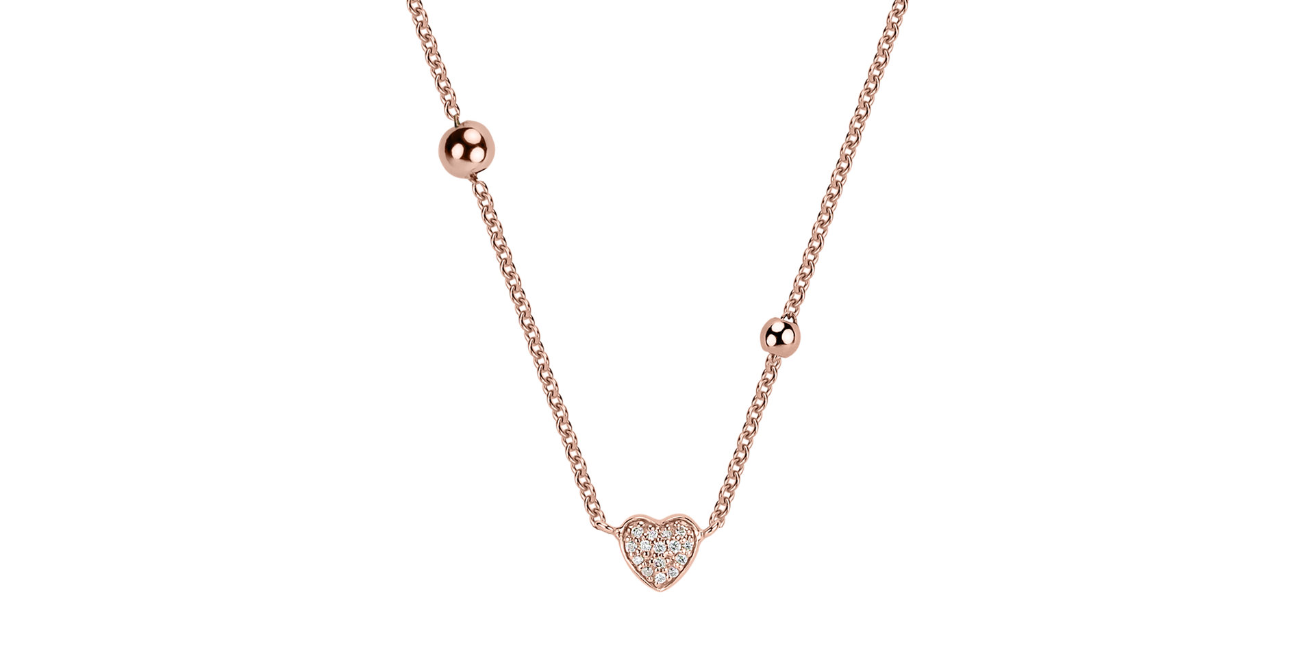 Diamond necklace Tender Heart