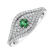Diamond ring with Emerald Bright Vision2