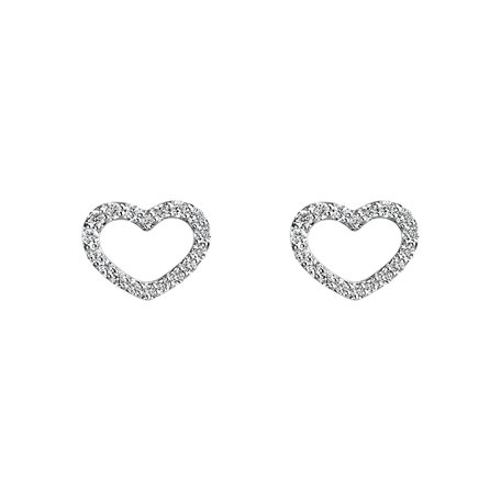 Diamond earrings Shiny Hearts