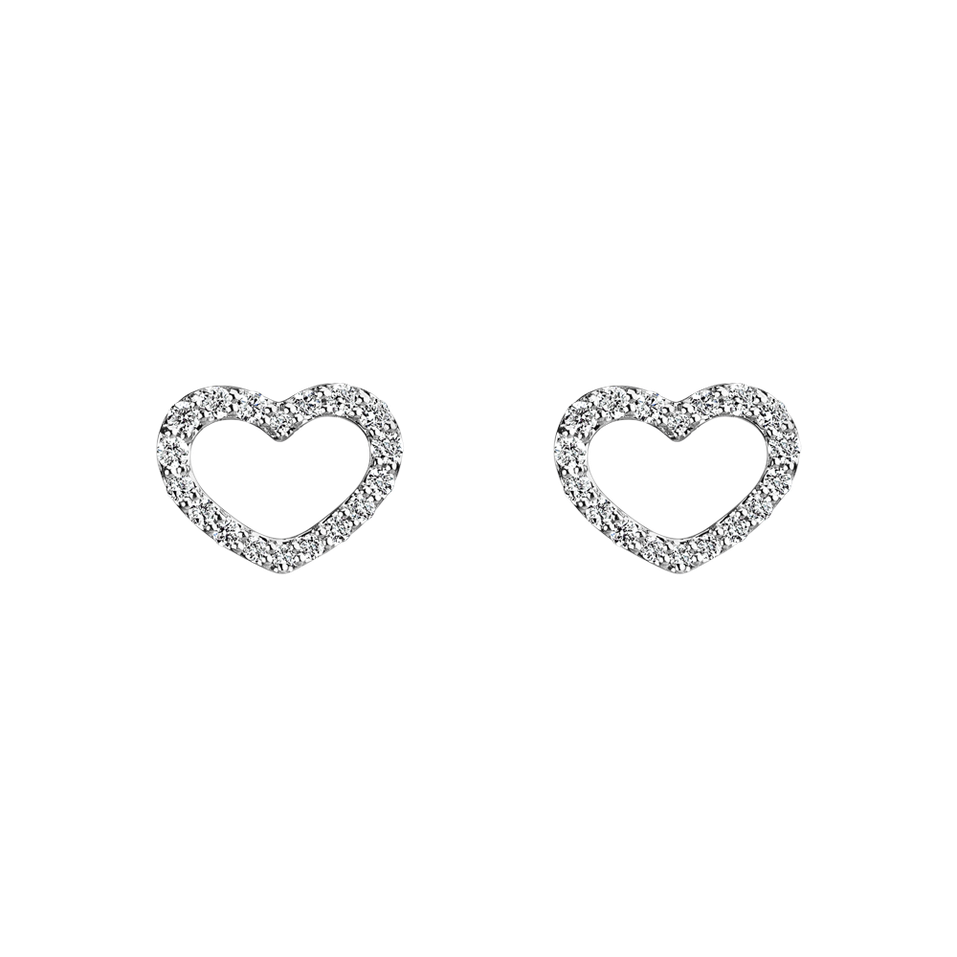 Diamond earrings Shiny Hearts