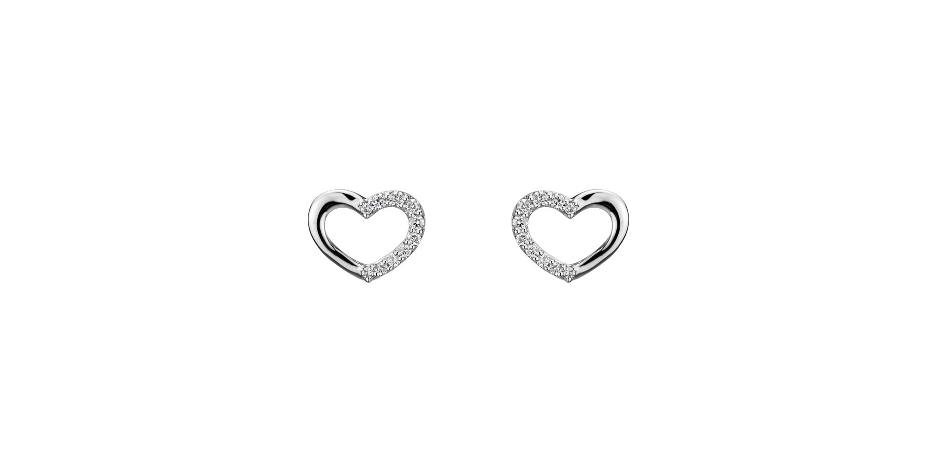 Diamond earrings Shiny Hearts