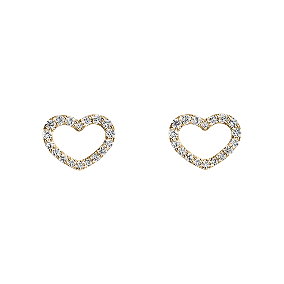 Diamond earrings Shiny Hearts