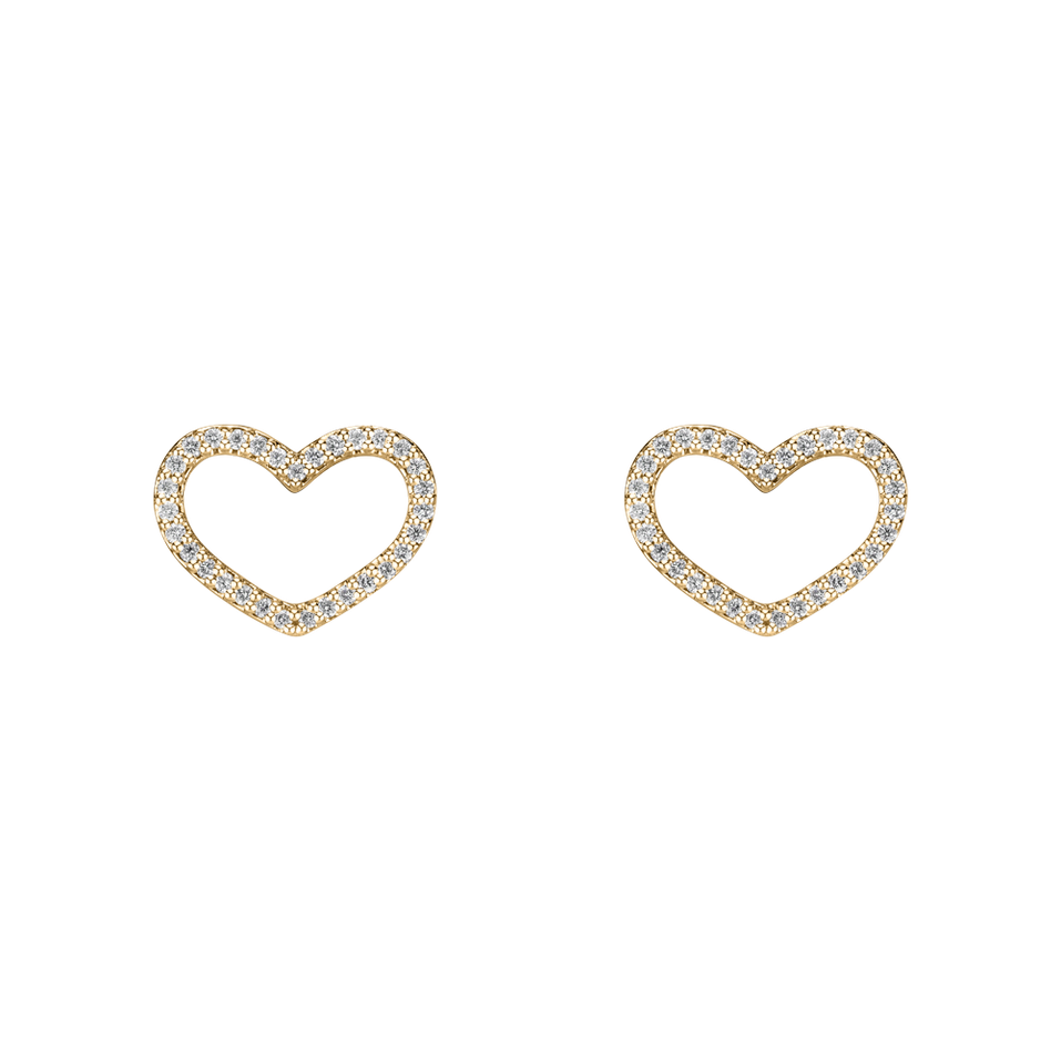 Diamond earrings Shiny Hearts