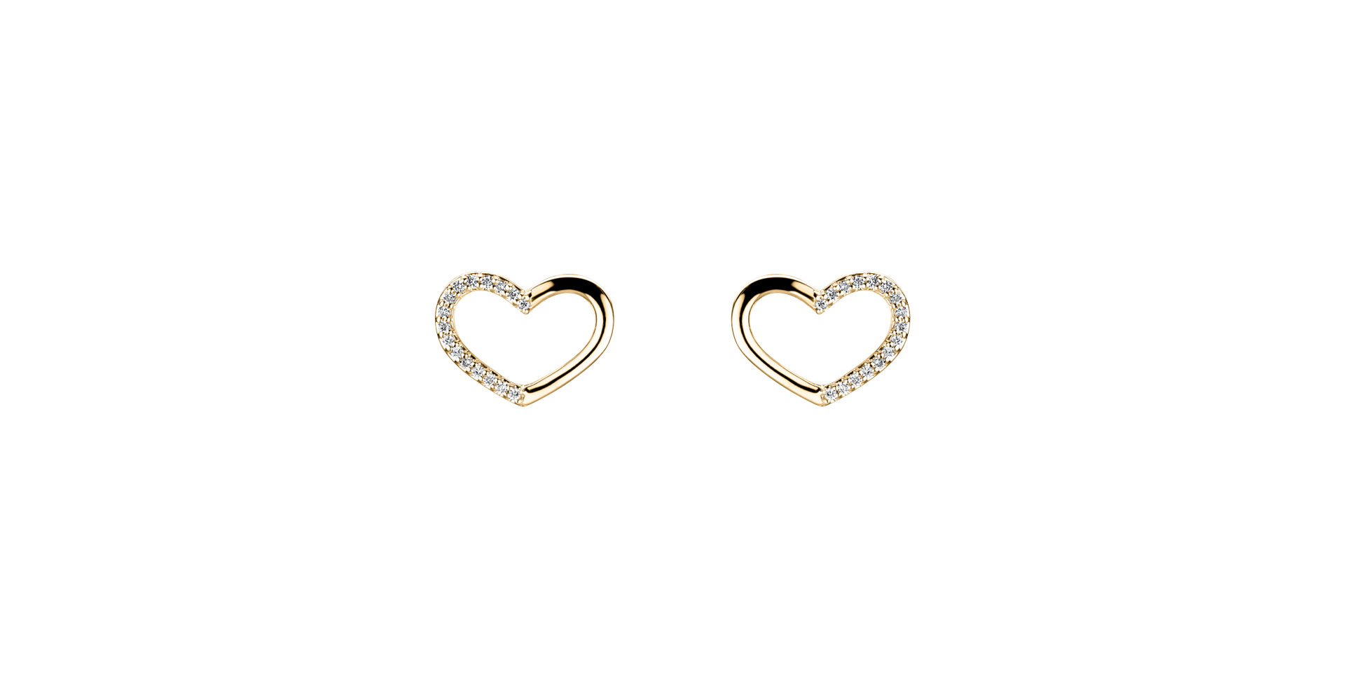 Diamond earrings Shiny Hearts