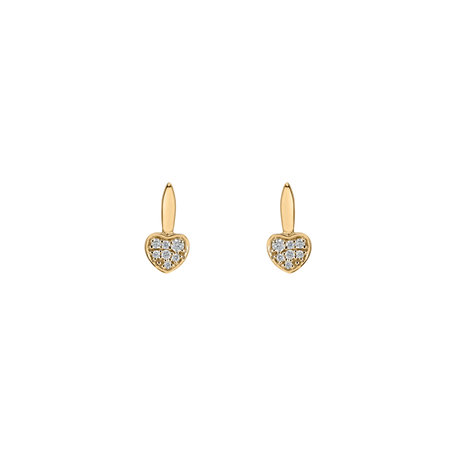 Diamond earrings Love Ray