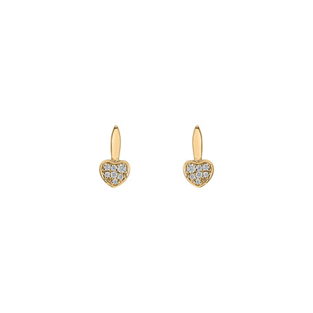 Diamond earrings Love Ray