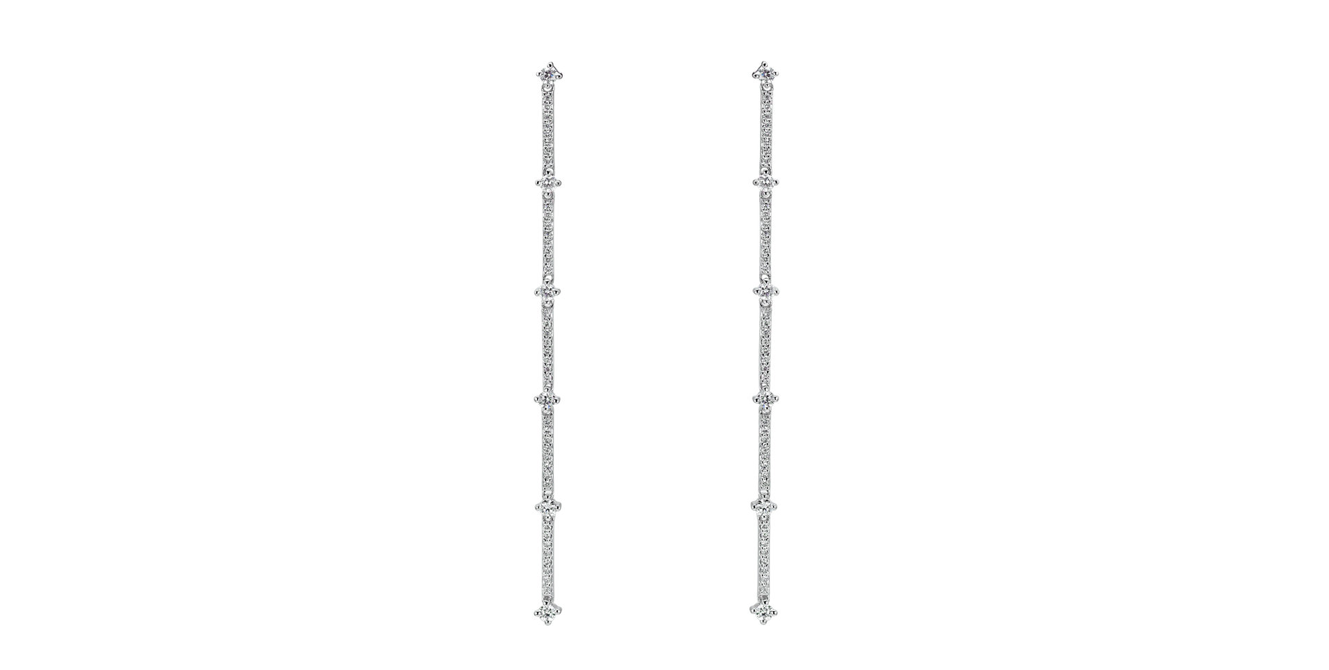 Diamond earrings Delicate Waterfall