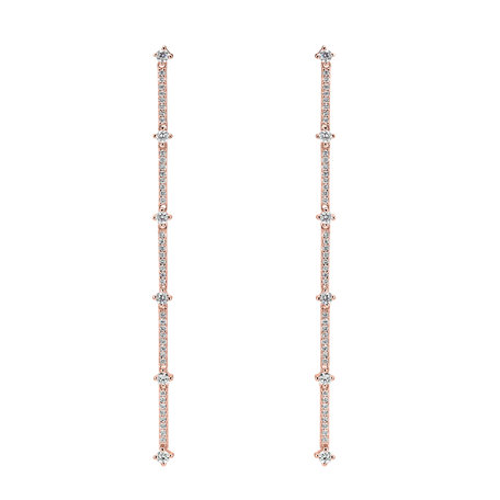 Diamond earrings Delicate Waterfall