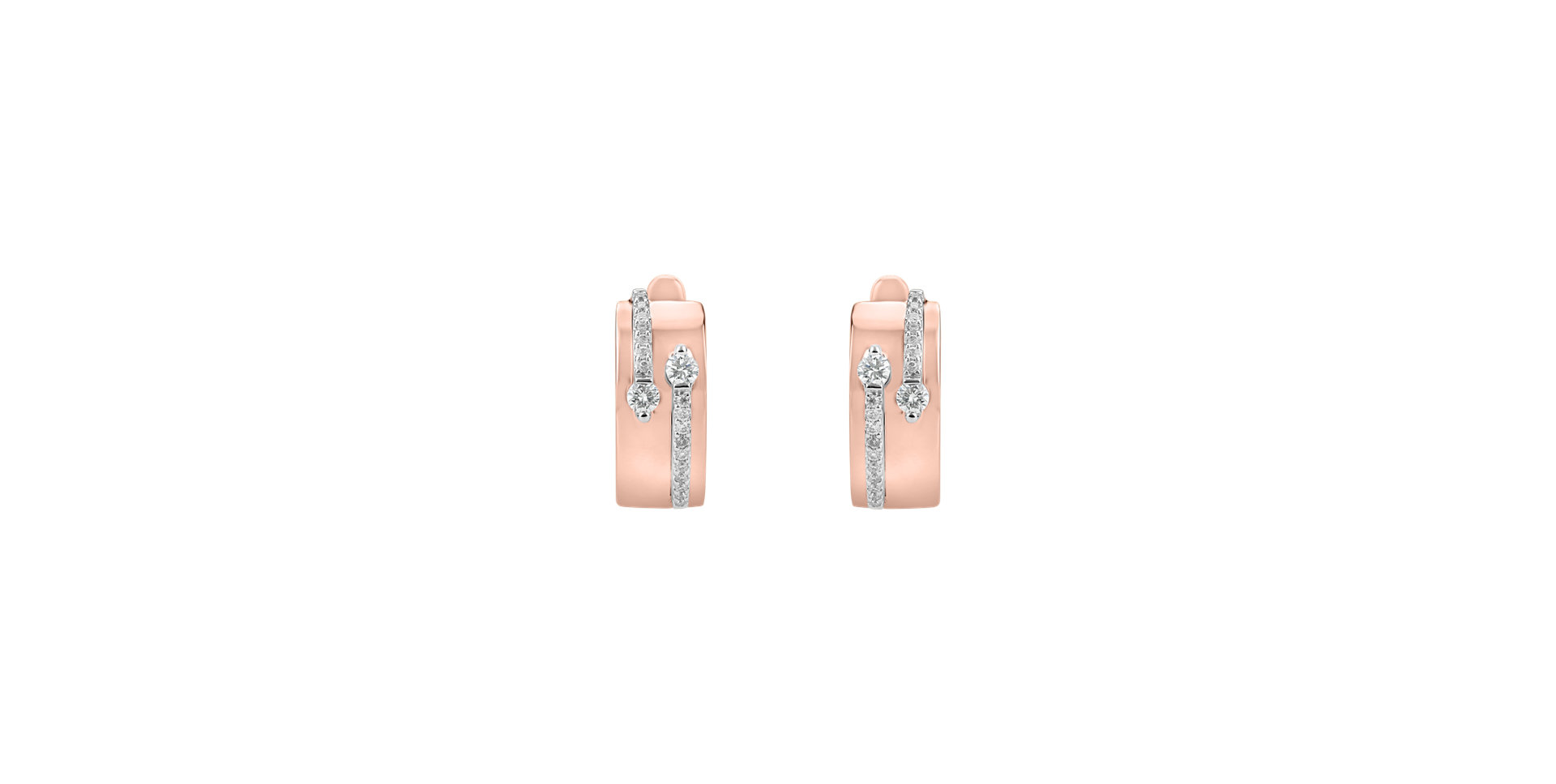 Diamond earrings Charming Labyrinth