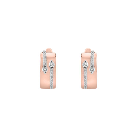 Diamond earrings Charming Labyrinth