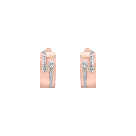 Diamond earrings Charming Labyrinth