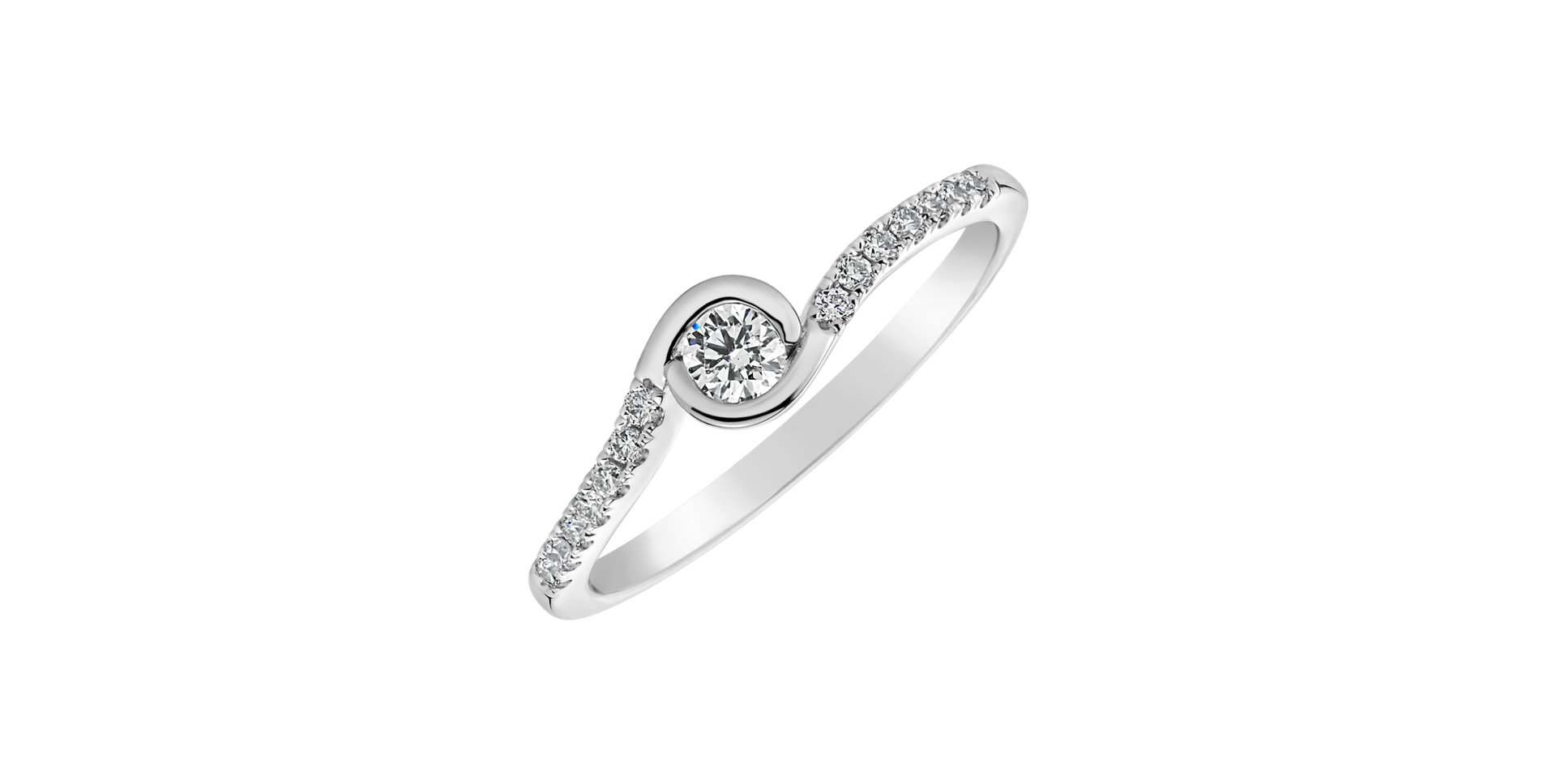 Diamond ring Love Twist