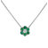 Diamond necklace with Emerald Shiny Constellation2