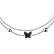 Bracelet with black diamonds Amazing Butterfly2