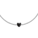 Bracelet with black diamonds Little Heart2