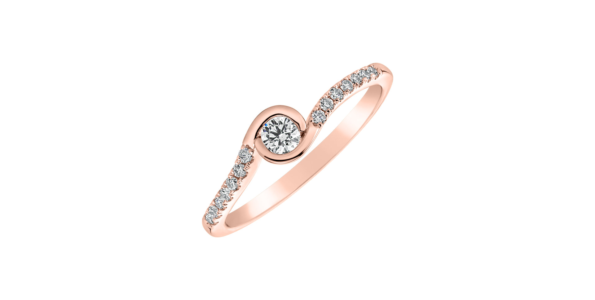 Diamond ring Love Twist
