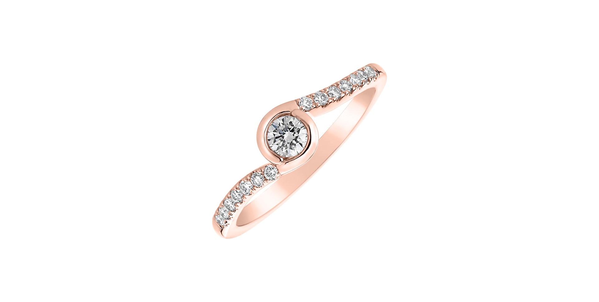 Diamond ring Love Twist