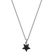 Necklace with black and white diamonds Waterfall Heaven2