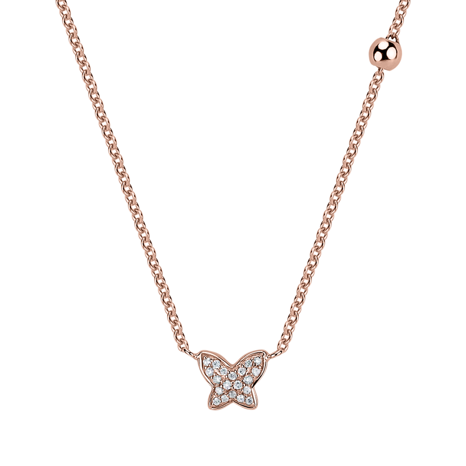 Diamond necklace Magic Butterfly