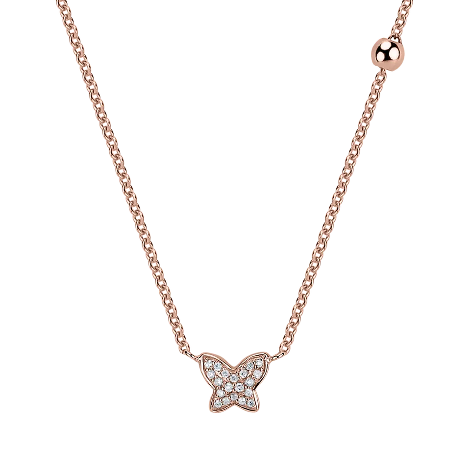 Diamond necklace Magic Butterfly