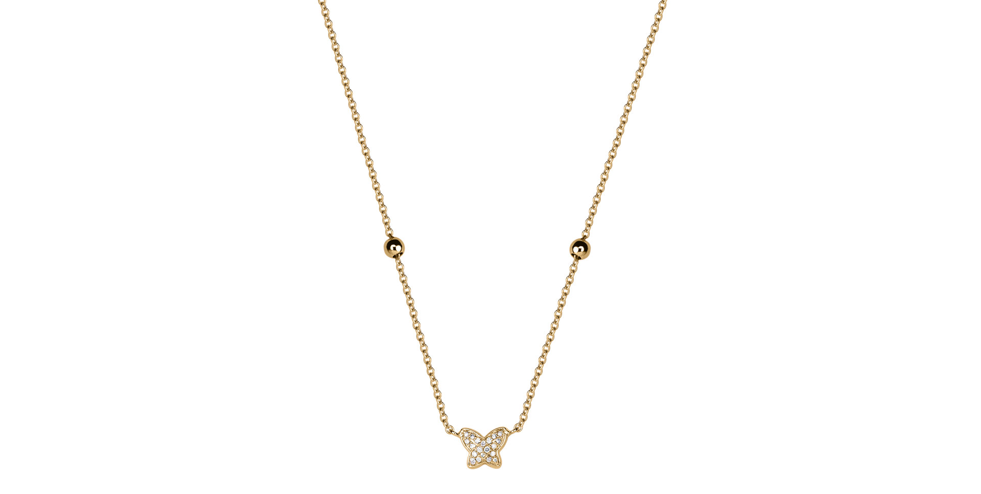 Diamond necklace Magic Buttefly