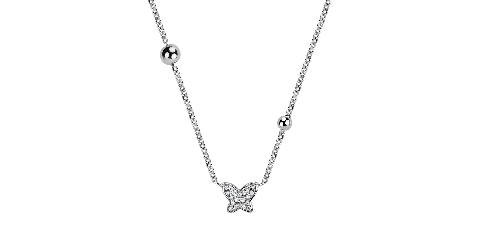 Diamond necklace Magic Butterfly