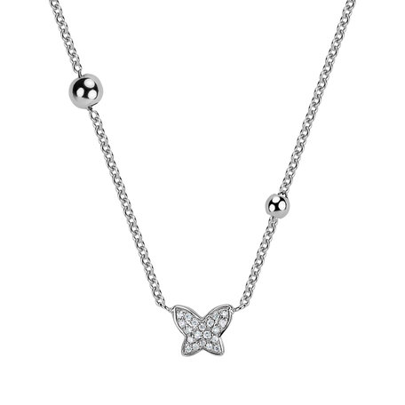 Diamond necklace Magic Butterfly