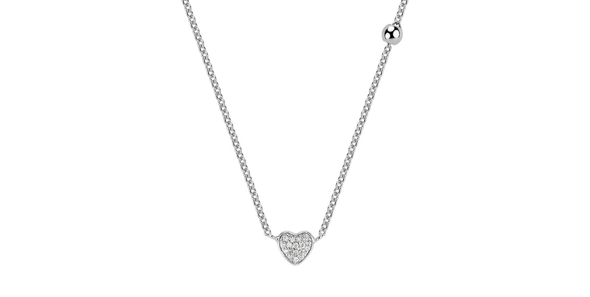 Diamond necklace Tender Heart
