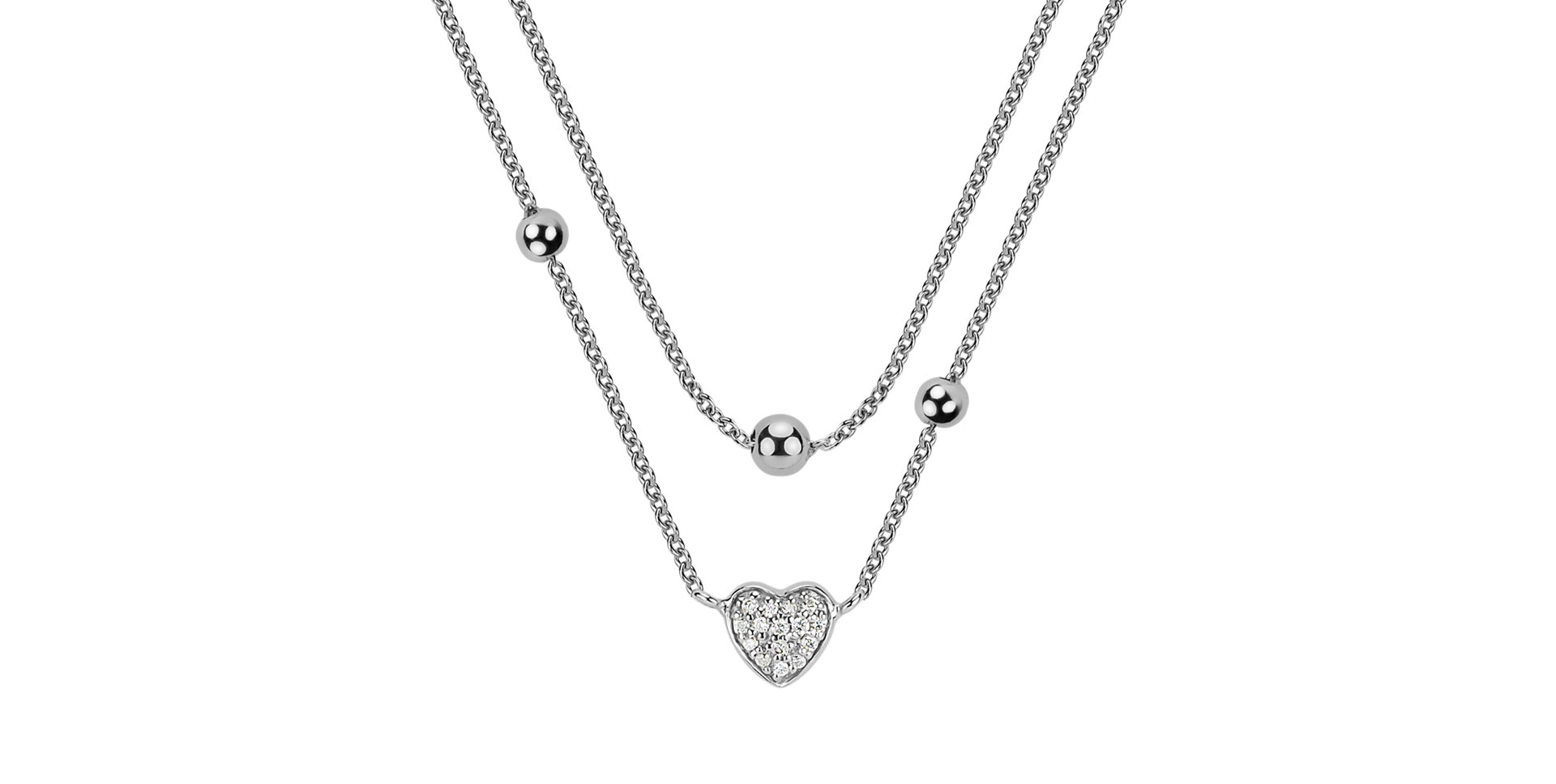 Diamond necklace Tender Heart