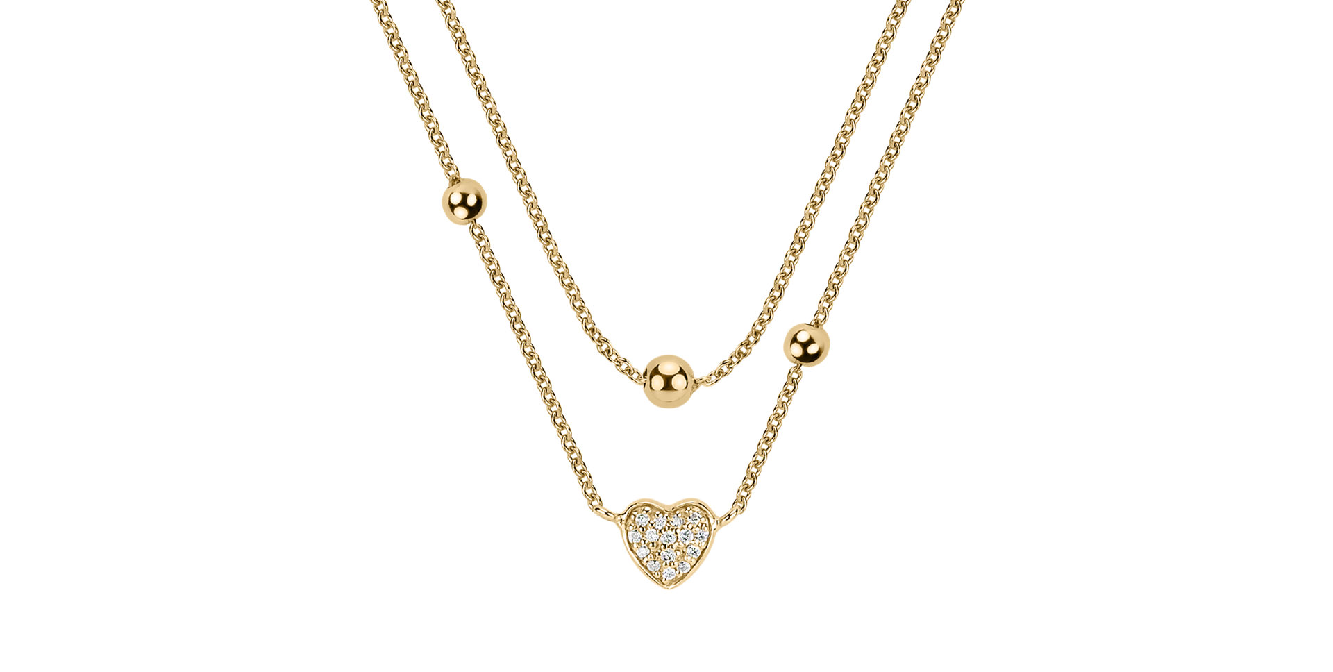 Diamond necklace Tender Heart