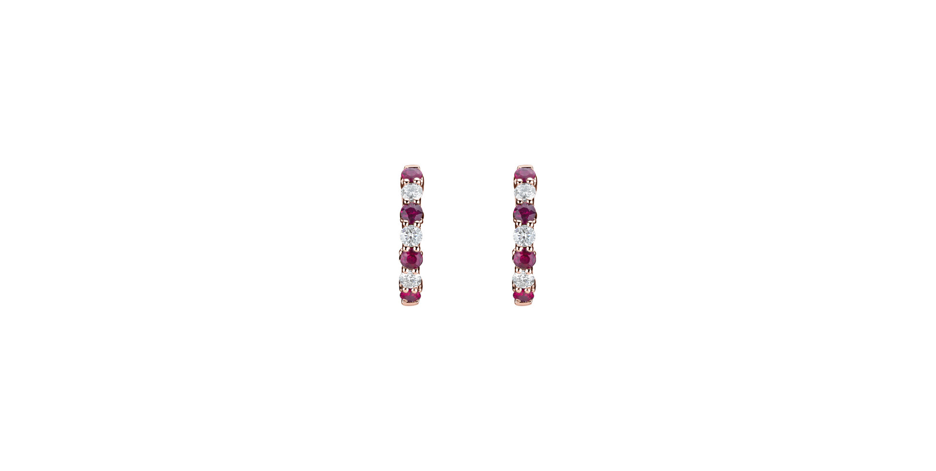 Diamond earrings and Ruby Gem Grace