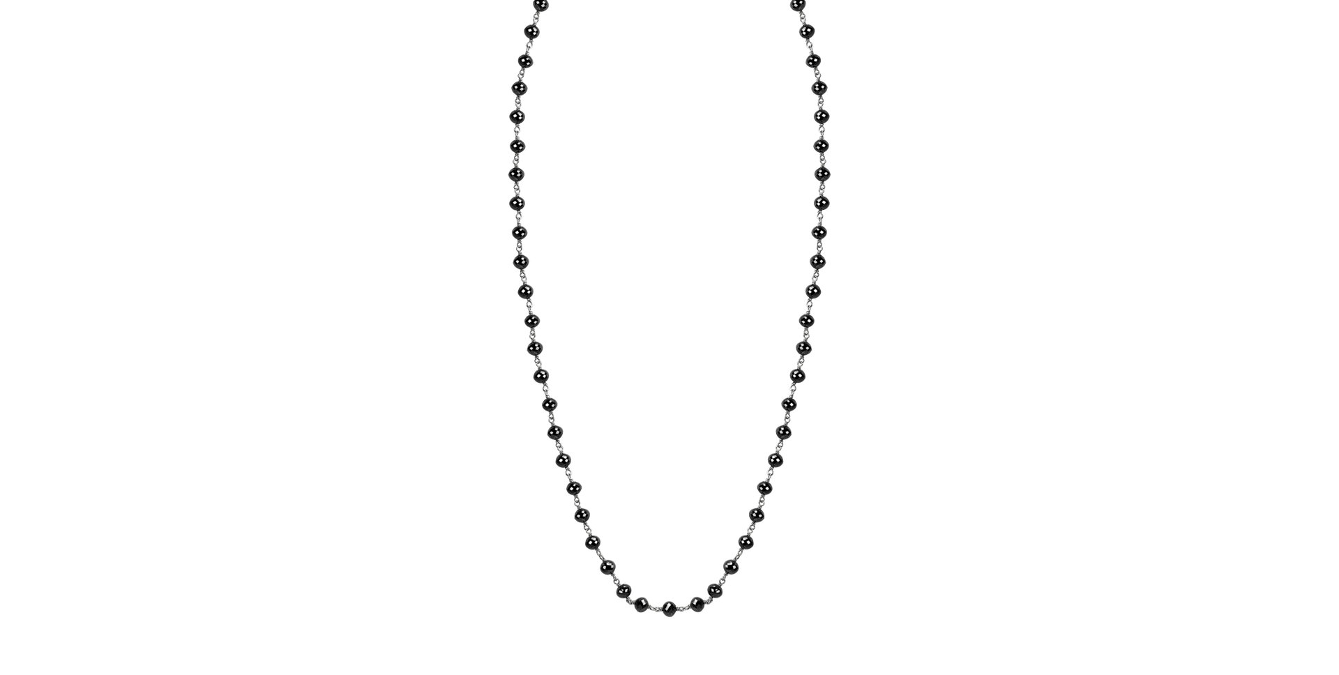 Necklace with black diamonds Dark Melody