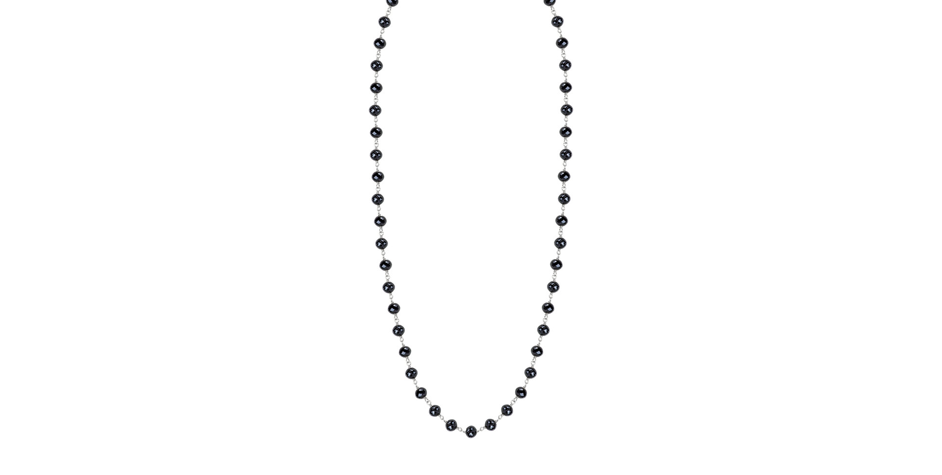 Necklace with black diamonds Dark Melody