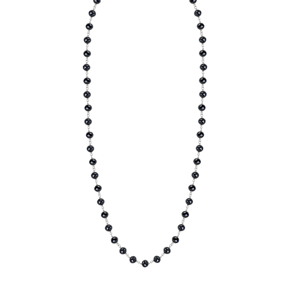 Necklace with black diamonds Dark Melody
