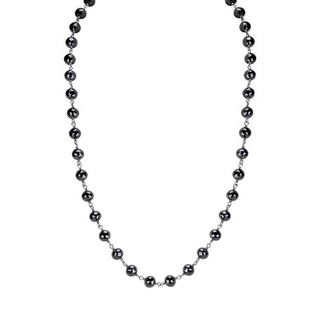 Necklace with black diamonds Dark Melody