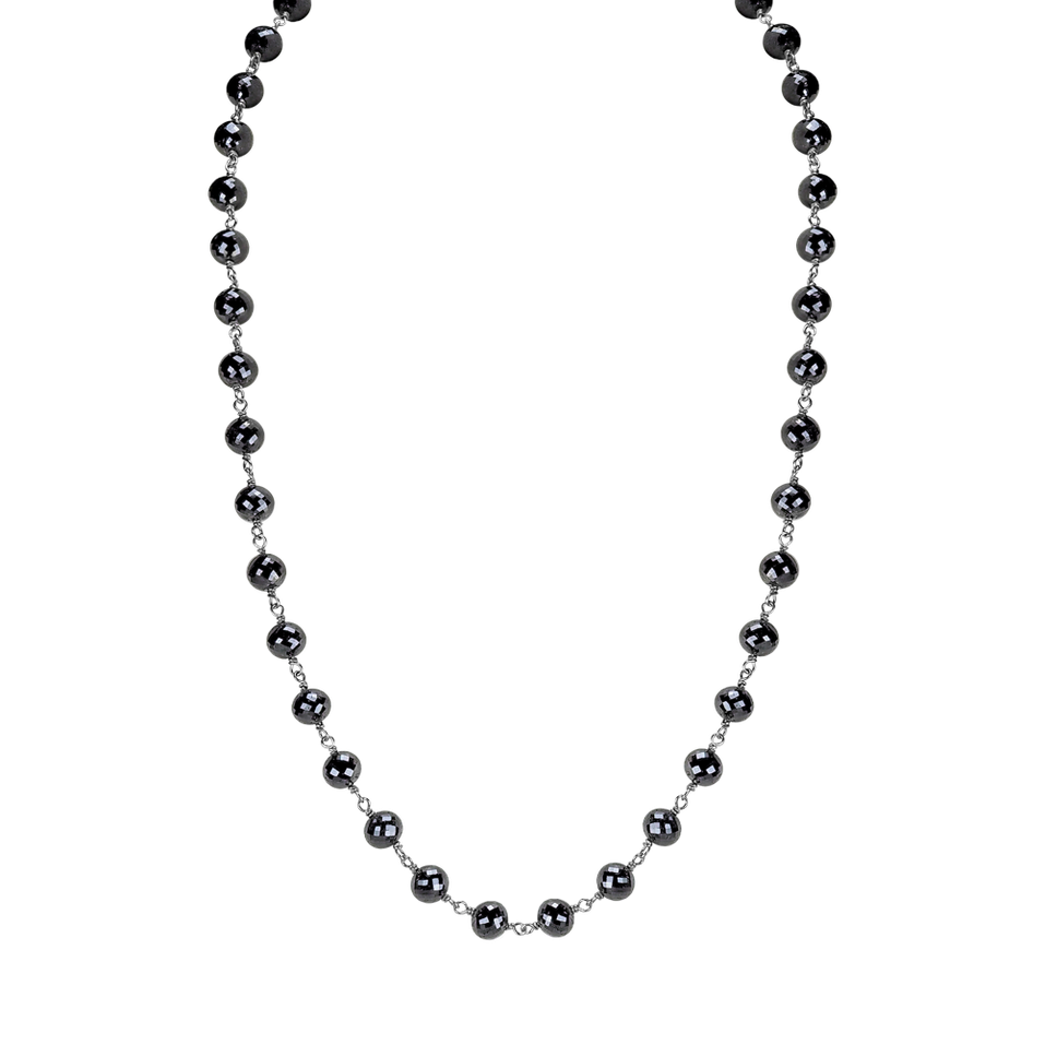 Necklace with black diamonds Dark Melody