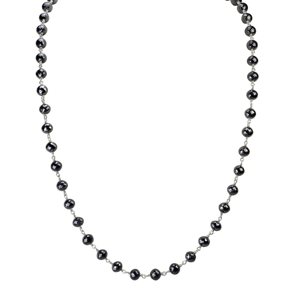 Necklace with black diamonds Dark Melody