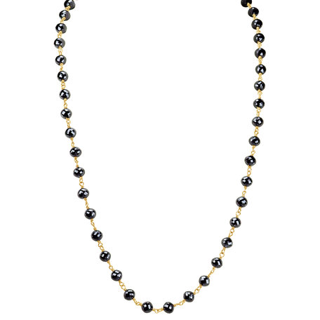 Necklace with black diamonds Dark Melody