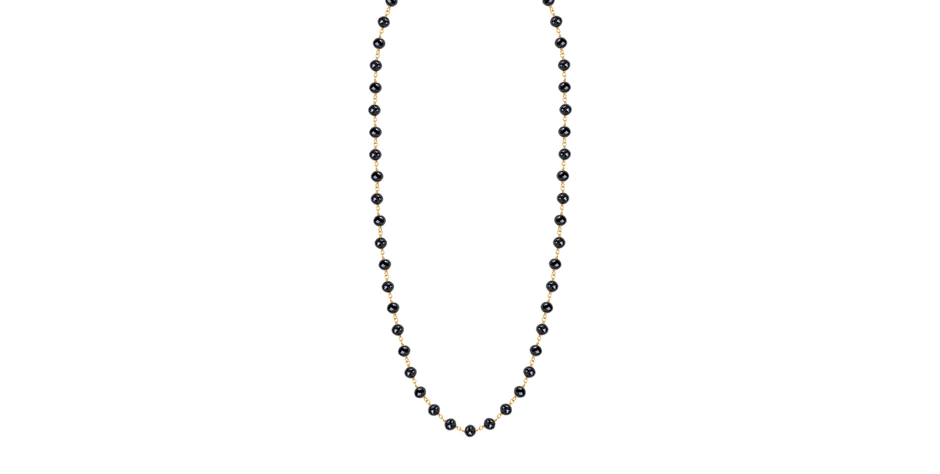 Necklace with black diamonds Dark Melody