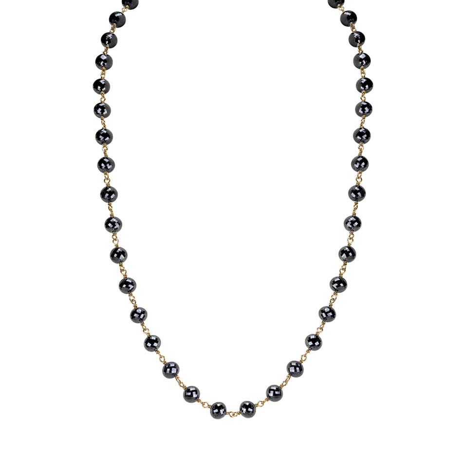 Necklace with black diamonds Dark Melody